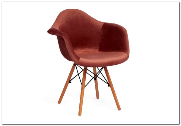 Кресло Secret De Maison CINDY SOFT (EAMES) (mod. 101) коралловый (HLR 44)/натуральный заказать по цене 7 720 руб. в Перми