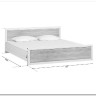 Купить Кровать Koen LOZ180x200 ясень снежный BRW с доставкой по России по цене производителя можно в магазине Другая Мебель в Перми