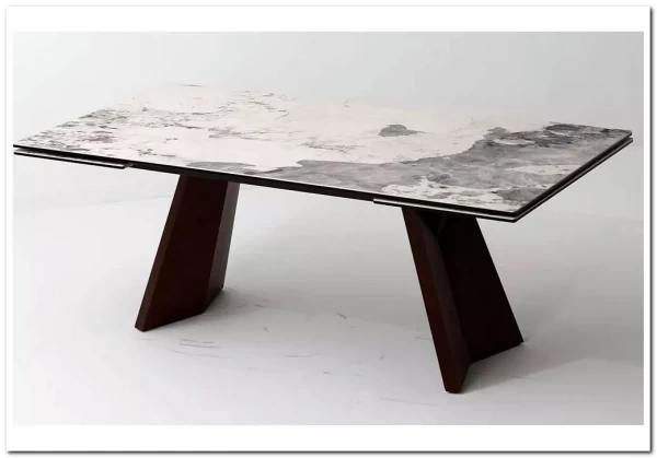 Стол BRIAN 200 MATTE PANDORA керамика на стекле/ Орех, ®DISAUR заказать по цене 133 100 руб. в Перми