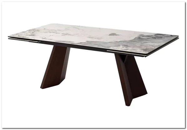 Стол BRIAN 200 MATTE PANDORA керамика на стекле/ Орех, ®DISAUR заказать по цене 133 100 руб. в Перми