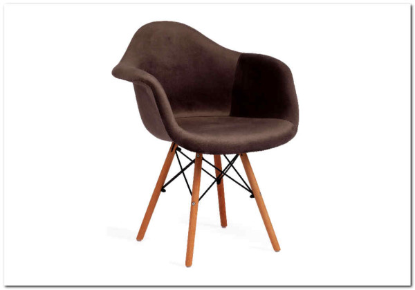 Кресло Secret De Maison CINDY SOFT (EAMES) (mod. 101) серый (HLR 24)/натуральный заказать по цене 7 720 руб. в Перми