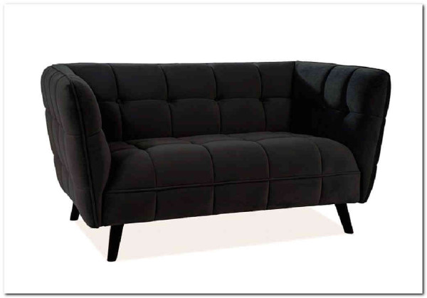 Диван CASTELLO 2 Velvet Bluvel 19  Signal (черный) заказать по цене 84 495 руб. в Перми