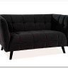 Диван CASTELLO 2 Velvet Bluvel 19  Signal (черный) заказать по цене 84 495 руб. в Перми