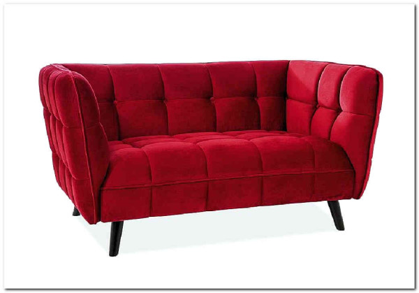 Диван CASTELLO 2 Velvet Bluvel 59  Signal (бордовый) заказать по цене 84 495 руб. в Перми