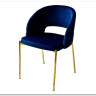 Стул AGNES BLUVEL-86 NAVY BLUE, золотой каркас заказать по цене 4 725 руб. в Перми