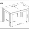 Стол обеденный Halmar BAGIO 120 раскладной (дуб артизан/черный) заказать по цене 28 173 руб. в Перми