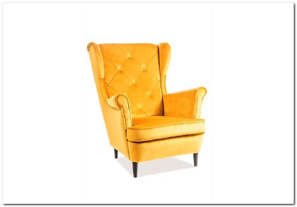 Кресло LADY Velvet Bluvel 68  Signal (карри) заказать по цене 47 283 руб. в Перми