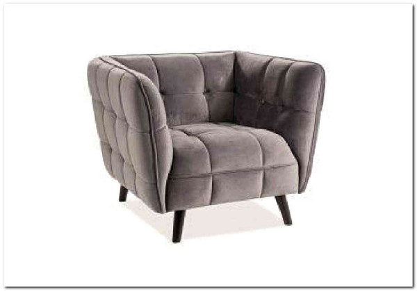 Кресло CASTELLO 1 Velvet Bluvel 14  Signal (серый) заказать по цене 64 889 руб. в Перми Кресло CASTELLO 1 Velvet Bluvel 14  Signal (серый) заказать по цене 64 889 руб. в Перми