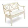 Скамейка ALBIZZI (Альбицци) pure white (белый) заказать по цене 27 217 руб. в Перми
