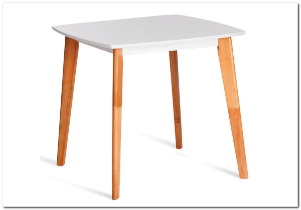 Стол обеденный Claire квадратный White (Белый) / Natural (натуральный) заказать по цене 13 100 руб. в Перми Стол обеденный Claire квадратный White (Белый) / Natural (натуральный) заказать по цене 13 100 руб. в Перми