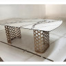 Стол CHIAVARI 220 KL-188 Контрастный мрамор матовый, итальянская керамика / Шампань, DISAUR заказать по цене 96 480 руб. в Перми