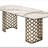 Стол CHIAVARI 220 KL-188 Контрастный мрамор матовый, итальянская керамика / Шампань, DISAUR заказать по цене 96 480 руб. в Перми