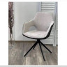 Стул ROCKS 180 град. Светло-серый Enjoy 151, ткань/ темно-серый Maison 95, PU/ черный каркас, DISAUR заказать по цене 0 руб. в Перми