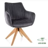 Стул кухонный Signal AZALIA D Velvet Bluvel 14 поворотный (серый/дуб) заказать по цене 21 209 руб. в Перми