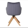 Стул кухонный Signal AZALIA D Velvet Bluvel 14 поворотный (серый/дуб) заказать по цене 21 209 руб. в Перми