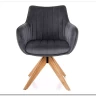 Стул кухонный Signal AZALIA D Velvet Bluvel 14 поворотный (серый/дуб) заказать по цене 21 209 руб. в Перми