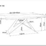 Стол обеденный Signal WESTIN III Ceramic 160 раскладной (белый/черный) заказать по цене 152 829 руб. в Перми