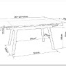 Стол обеденный Signal JOHN 120 раскладной (белый/черный) заказать по цене 46 208 руб. в Перми