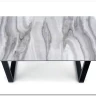 Стол обеденный Halmar MARLEY раскладной (белый мрамор/серый/черный) заказать по цене 71 038 руб. в Перми