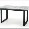 Стол обеденный Halmar MARLEY раскладной (белый мрамор/серый/черный) заказать по цене 71 038 руб. в Перми