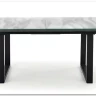 Стол обеденный Halmar MARLEY раскладной (белый мрамор/серый/черный) заказать по цене 71 038 руб. в Перми