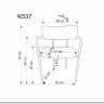 Стул кухонный Halmar K537 (серый/золотой) заказать по цене 12 582 руб. в Перми
