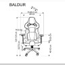 Кресло компьютерное HALMAR BALDUR серый/черный заказать по цене 56 716 руб. в Перми