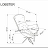 Кресло HALMAR LOBSTER бежевый/черный заказать по цене 58 564 руб. в Перми