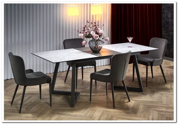 Стол раскладной HALMAR TIZIANO светло-серый/темно-серый заказать по цене 101 849 руб. в Перми Стол раскладной HALMAR TIZIANO светло-серый/темно-серый заказать по цене 101 849 руб. в Перми