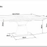 Стол обеденный SIGNAL SATURN II 160 (белый мрамор/белый мат) заказать по цене 125 277 руб. в Перми