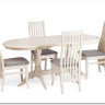 Стул DOLCE мягкое сидение бук, ivory white, велюр Tenerife Ultimate grey заказать по цене 9 920 руб. в Перми