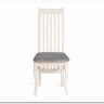 Стул DOLCE мягкое сидение бук, ivory white, велюр Tenerife Ultimate grey заказать по цене 9 920 руб. в Перми