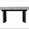Стол RASMUS 160 TL-45 Белый мрамор, испанская керамика / черный каркас, DISAUR заказать по цене 95 250 руб. в Перми