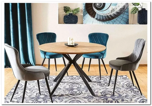 Стол обеденный Signal ASTER 120 (дуб/черный) заказать по цене 28 728 руб. в Перми