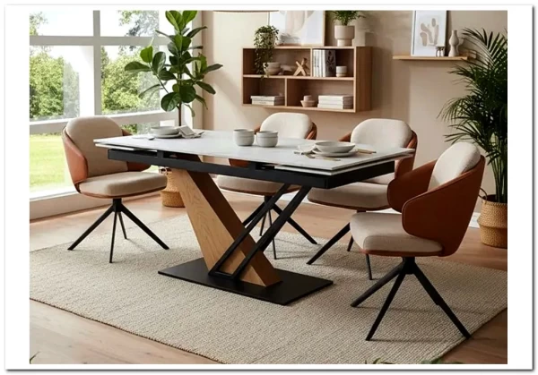 Стол обеденный Signal GENESIS 160 раскладной (белый/дуб) заказать по цене 96 648 руб. в Перми