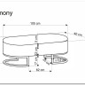 Скамья Halmar HARMONY (черный/белый/золотой) заказать по цене 20 638 руб. в Перми