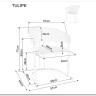 Стул кухонный Signal Tulipe Velvet Bluvel 22 (светло-бежевый/золотой) заказать по цене 30 928 руб. в Перми