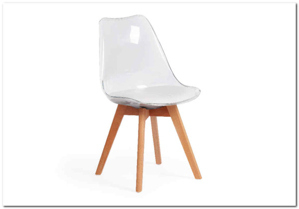 Стул Secret De Maison TULIP  (mod. 73) прозрачный/Transparent, подушка белая/Cushion whit заказать по цене 5 890 руб. в Перми