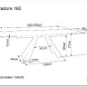 Стол обеденный Signal SALVADORE 160 раскладной (эффект дерева/черный мат) заказать по цене 136 474 руб. в Перми