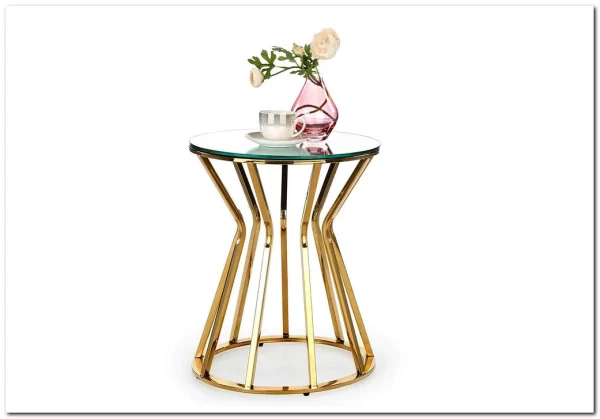 Стол журнальный Halmar AFINA S (зеркало/золотой) заказать по цене 21 134 руб. в Перми Стол журнальный Halmar AFINA S (зеркало/золотой) заказать по цене 21 134 руб. в Перми