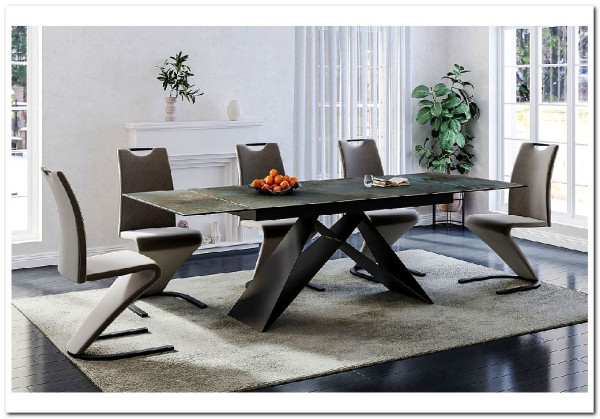 Стол обеденный Signal WESTIN Ceramic 160 раскладной (бирюзовый Ossido Verde/черный мат) заказать по цене 152 669 руб. в Перми