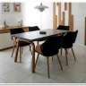 Стол обеденный Halmar LOZANO (черный мрамор/ореховый) заказать по цене 68 406 руб. в Перми