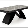 Стол обеденный Halmar HILARIO 180 раскладной (черный мрамор/черный) заказать по цене 122 998 руб. в Перми