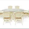 Комплект обеденный "ANDREA GRAND" (стол+6 кресел) TCH White (белый) заказать по цене 216 000 руб. в Перми