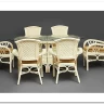 Комплект обеденный "ANDREA GRAND" (стол+6 кресел) TCH White (белый) заказать по цене 216 000 руб. в Перми