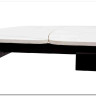 Стол RIVOLI 140 MATT WHITE MARBLE SOLID CERAMIC / BLACK заказать по цене 74 900 руб. в Перми