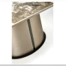Стол обеденный Halmar ROBINSON (бежевый мрамор/капучино/черный) заказать по цене 114 517 руб. в Перми