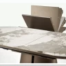 Стол обеденный Halmar ROBINSON (бежевый мрамор/капучино/черный) заказать по цене 114 517 руб. в Перми