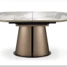 Стол обеденный Halmar ROBINSON (бежевый мрамор/капучино/черный) заказать по цене 114 517 руб. в Перми