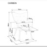 Кресло SIGNAL CARMEN Velvet Bluvel 68 карри/черный мат заказать по цене 23 645 руб. в Перми